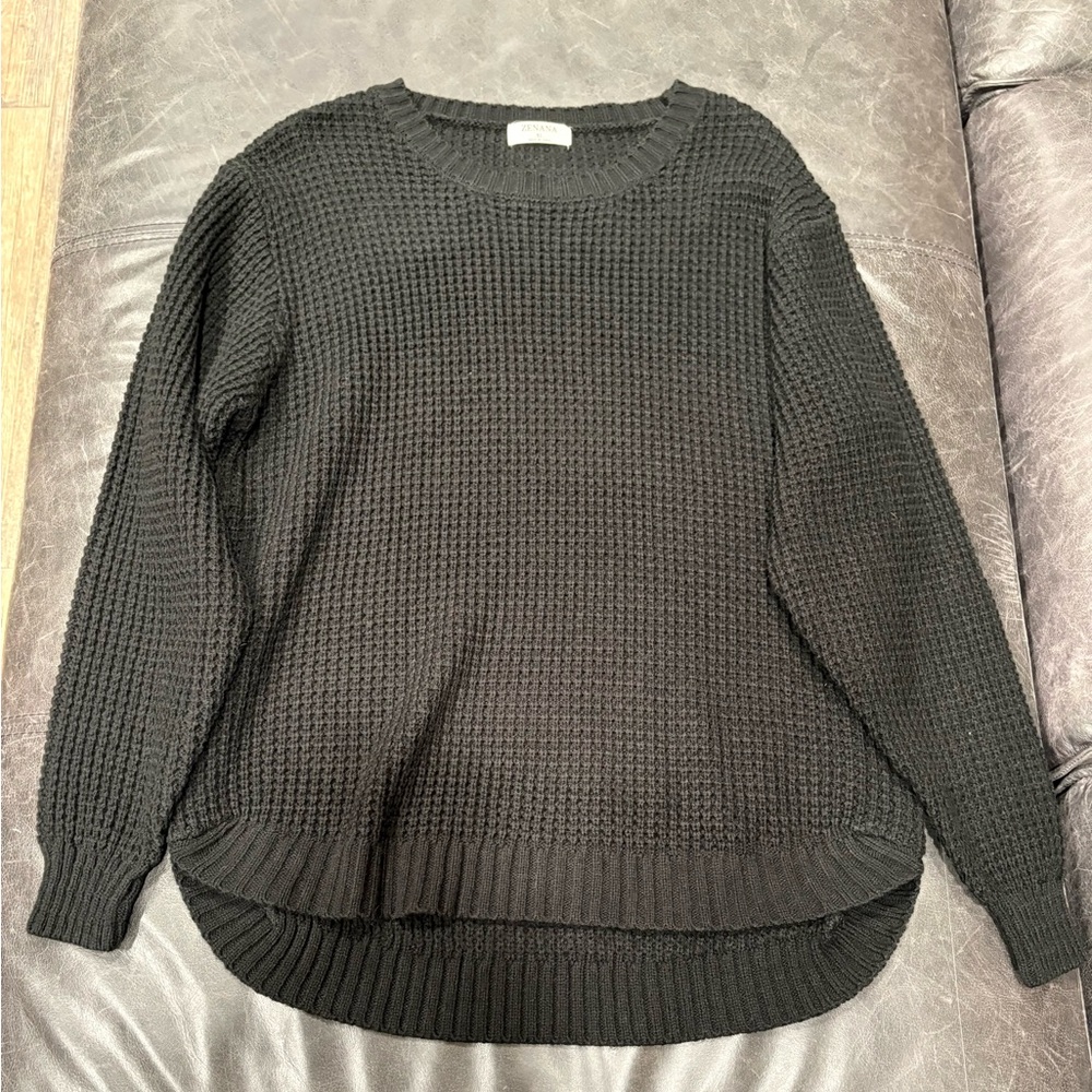Zenana Black Women's Sweater
